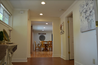 Corridor from living room to dining room.