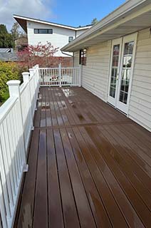 Outside deck.